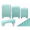 ENSEMBLE 3 VALISES ONDES VERTES