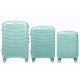 SET 3 VALIGIE ONDULATE VERDI