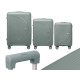 ENSEMBLE 3 VALISES RAYURES GRISES