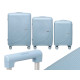 ENSEMBLE 3 VALISES RAYURES BLEUES