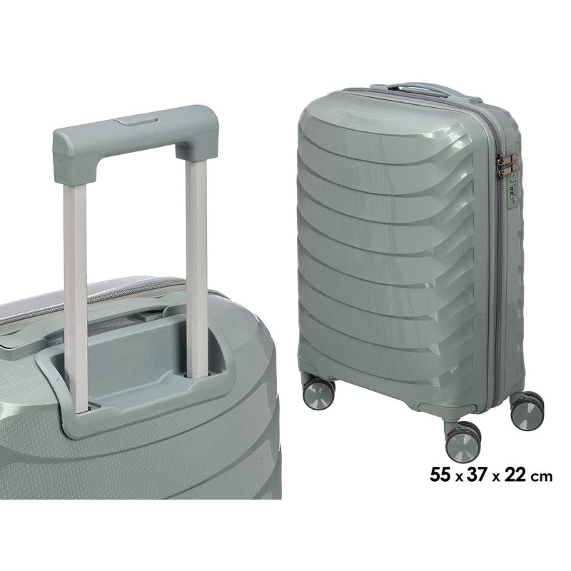 WAVY CABIN SUITCASE GREY