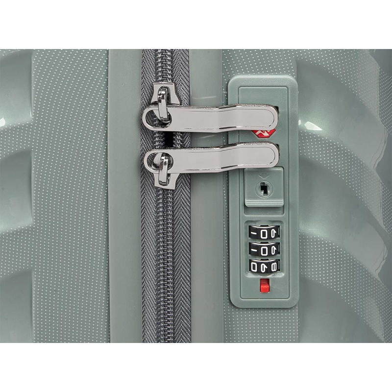 VALISE CABINE ONDES GRIS