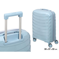 VALISE CABINE ONDES BLEUE
