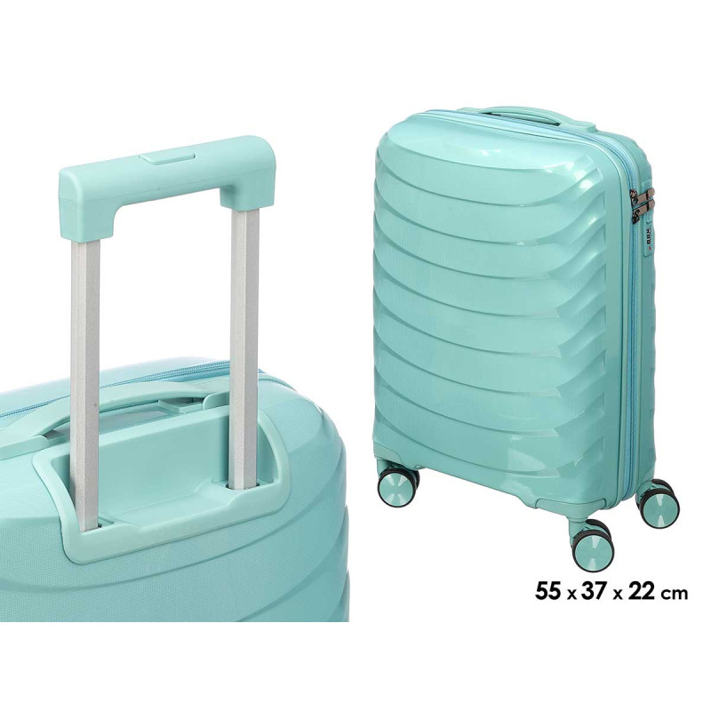 VALISE CABINE ONDES VERTE
