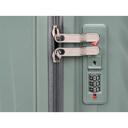 VALISE CABINE RAYÉE GRIS