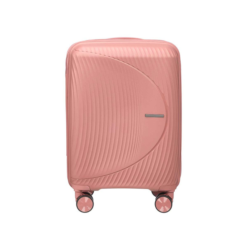 VALISE CABINE RAYURES SAUMON