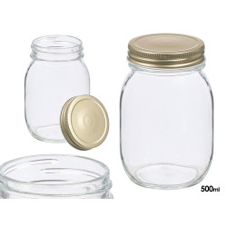 TARRO CONSERVA TAPA DORADA 500ML
