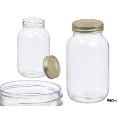 TARRO CONSERVA TAPA DORADA 950ML