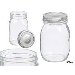 TARRO CONSERVA TAPA PLATEADA 500ML