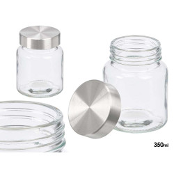 BARATTOLO ROTONDO TAPPO ACCIAIO 350ML