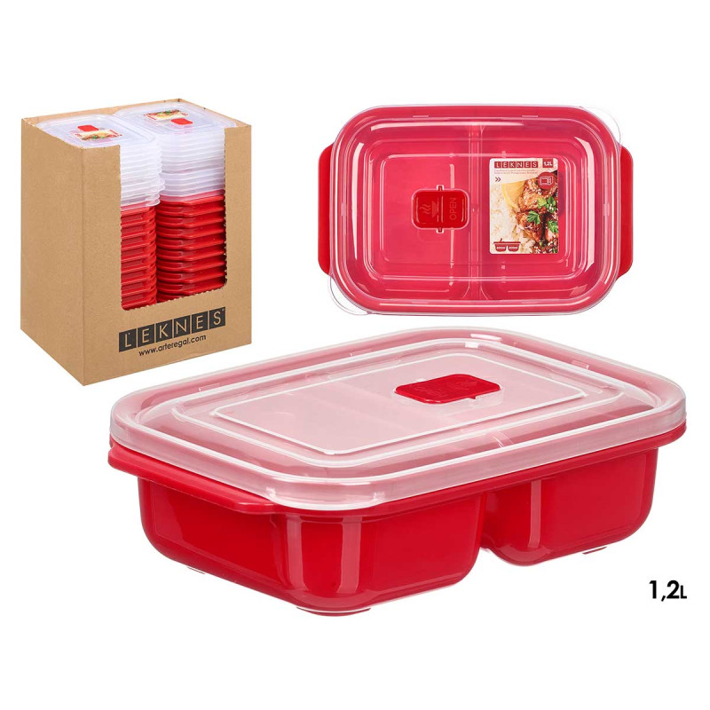 FIAMBRERA ROJA MICROONDAS DIVISORIO APERTURA 1,2L