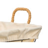 CESTA METAL RECTANGULAR TELA 24X19X8CM