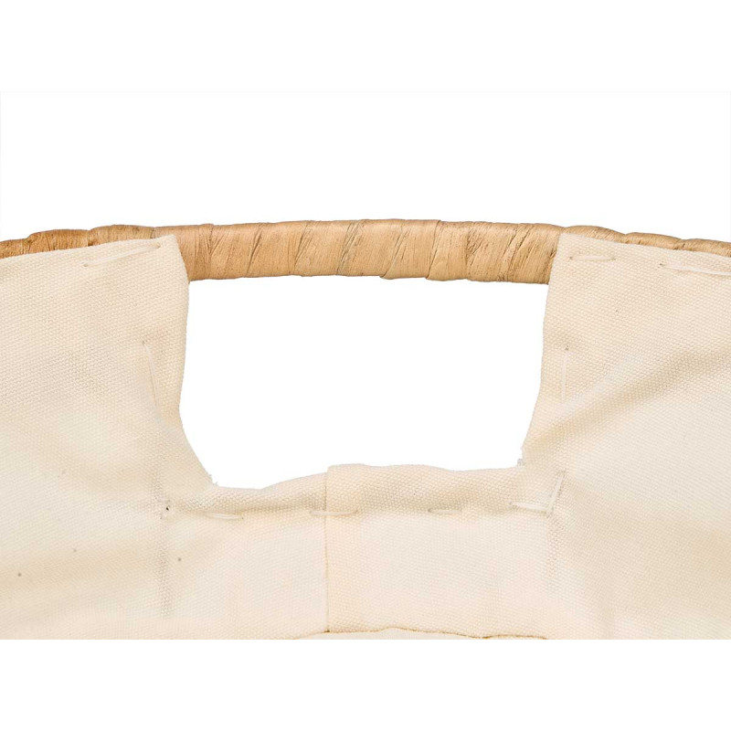 CESTA METAL OVALADA TELA 41X29X8CM