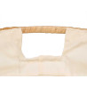 CESTO OVAL METAL TECIDO 41X29X8CM