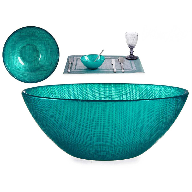 15CM TURQUOISE GLASS BOWL