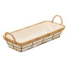 CESTA METAL RECTANGULAR TELA 41X18X7,5CM