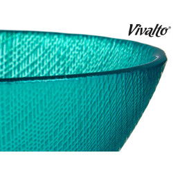 15CM TURQUOISE GLASS BOWL