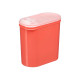 PORTE-GAZPACHO PLASTIQUE ROUGE COUVERCLE TRANSPARE