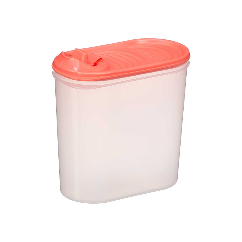 PORTA GAZPACHO PLASTICO TRANSPARENTE TAPA ROJA 2L