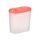 PORTE-GAZPACHO PLASTIQUE TRANSPARENT COUVERCLE ROU