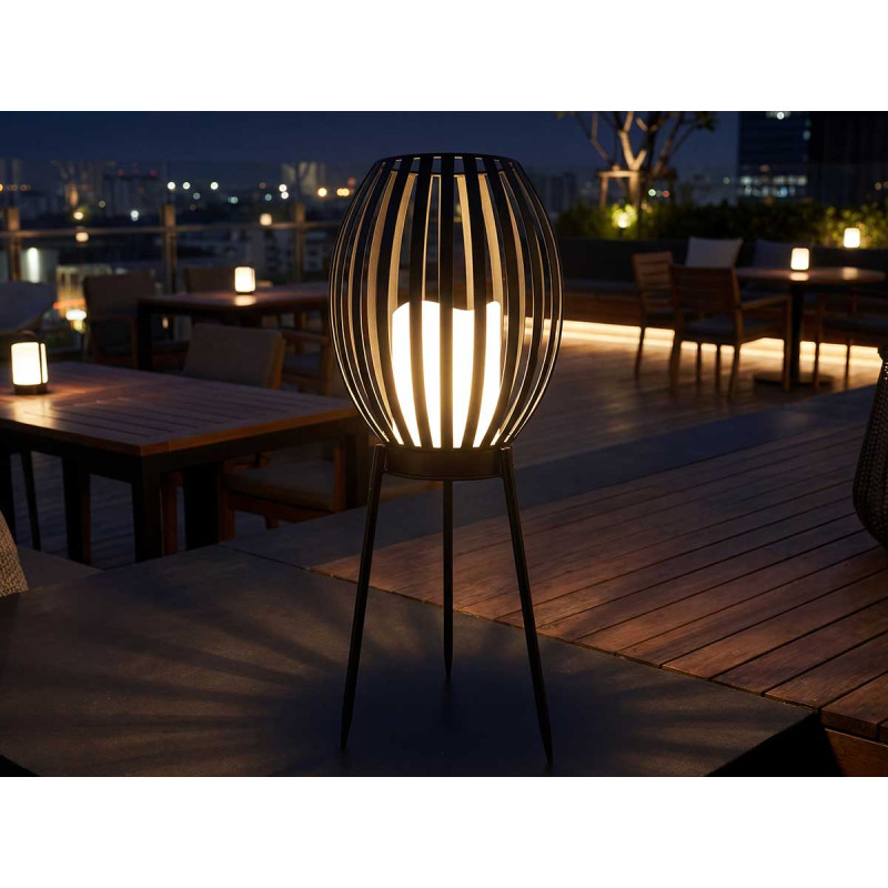 PORTAVELAS TIRAS LUZ LED SOLAR