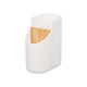 PORTAUTENSILIOS PLASTICO BAMBU BLANCO