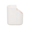 SUPORTE UTENSILIOS PLASTICO BAMBU BRANCO