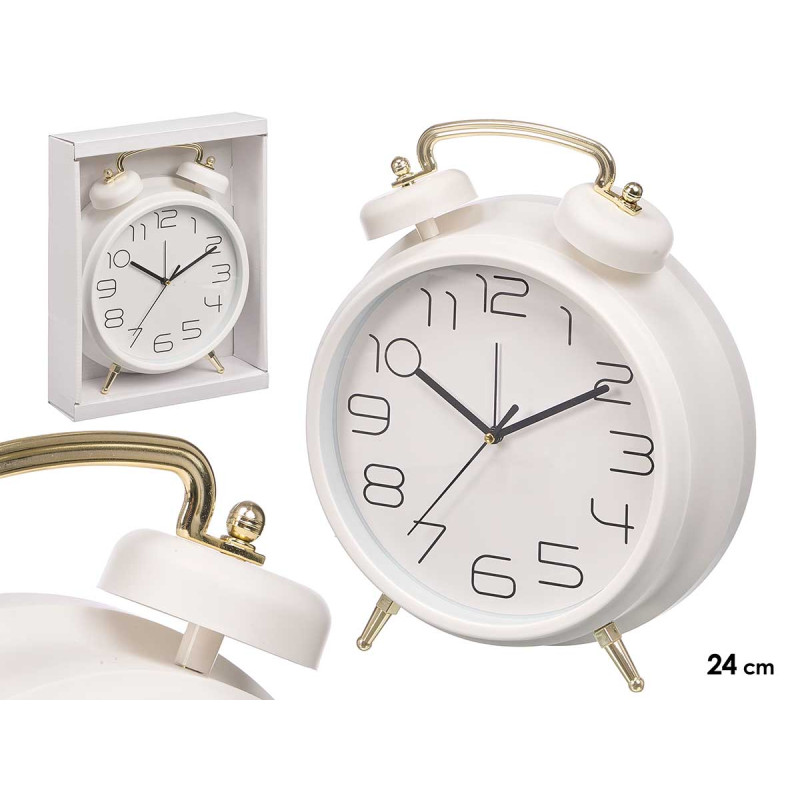 CLASSIC CLOCK WHITE 24CM