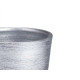 CONJ 2 VASOS CERÂMICA RISCAS 20 25CM PRATEADO