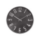 RELOJ PARED PLATA ALUMINIO 30CM