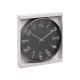 HORLOGE MURALE ARGENT ALUMINIUM 30CM