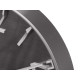 RELOJ PARED PLATA ALUMINIO 30CM