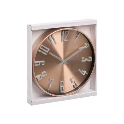 RELOJ PARED COBRE ALUMINIO 30CM