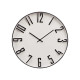 RELOJ PARED NUMEROS RELIEVE NEGRO BLANCO 40CM