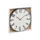 OROLOGIO DA PARETE NUMERI RILIEVO NERO BIANCO 40CM