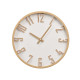 RELOJ PARED NUMEROS RELIEVE EFECTO MADERA 40CM