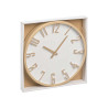 RELOJ PARED NUMEROS RELIEVE EFECTO MADERA 40CM