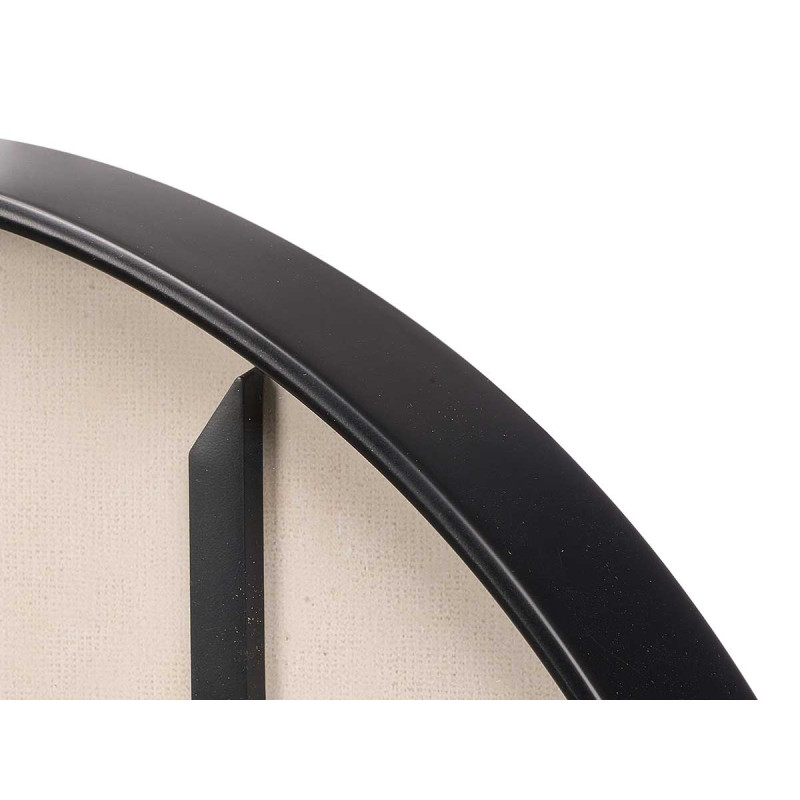RELOJ PARED NUMEROS RELIEVE NEGRO BLANCO 50CM