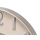 RELOJ PARED NUMEROS RELIEVE PLATA BLANCO 50CM