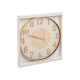 RELOJ PARED NUMEROS RELIEVE EFECTO MADERA 50CM