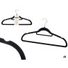 SET 6 PERCHA FLOCADA NEGRA 44,5X22CM