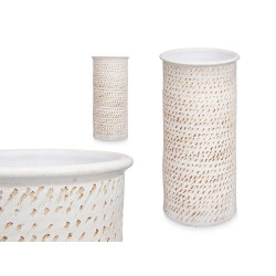 PORTAOMBRELLI IN CERAMICA PUNTI 50CM BEIGE