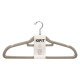 SET 6 PERCHA FLOCADA GRIS 44,5X22CM
