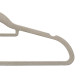 SET 6 PERCHA FLOCADA GRIS 44,5X22CM