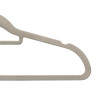 SET 6 PERCHA FLOCADA GRIS 44,5X22CM