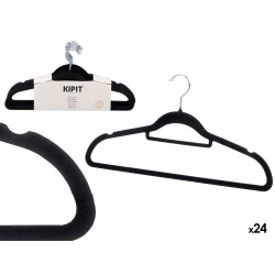 SET 24 APPENDIABITI FLOCKED NERI 44,5X22CM