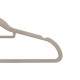 SET 24 PERCHA FLOCADA GRIS 44,5X22CM