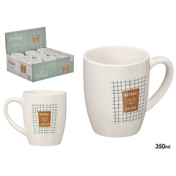 TASSE PORCELAINE NATUREL COFFEE 350ML