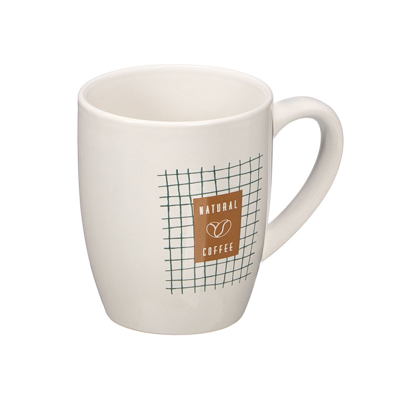 TASSE PORCELAINE NATUREL COFFEE 350ML