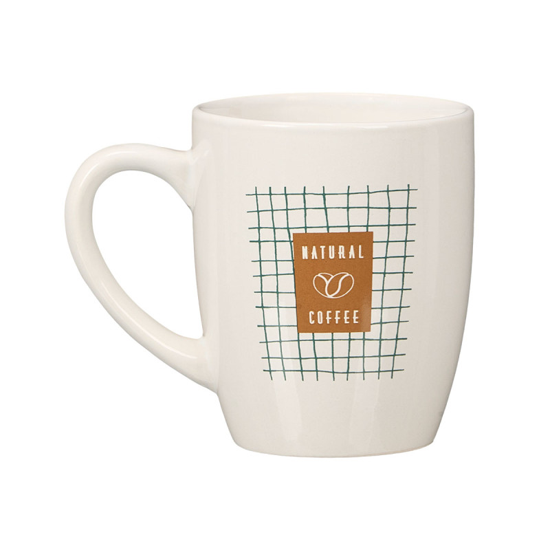 PORCELAIN MUG NATURAL COFFEE 350ML